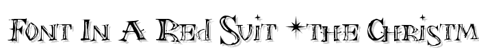 Font in a Red Suit (The Christmas Font) font
